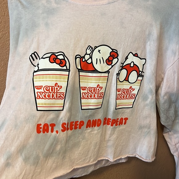 Ramen x Hello Kitty Tie Dye Crop Long Sleeve - Picture 2 of 5